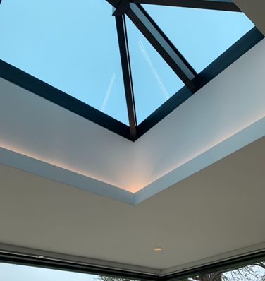 Skylight integrated POP ceiling