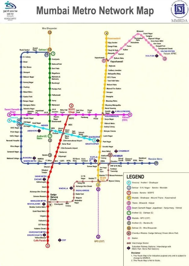 Mumbai Metro Map