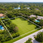 What is the size of a half-acre lot?