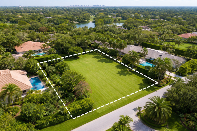 What is the size of a half-acre lot?